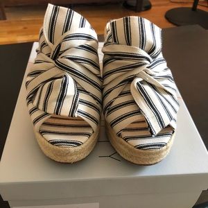 Sole Society “Carima” Tie Espadrille Wedge